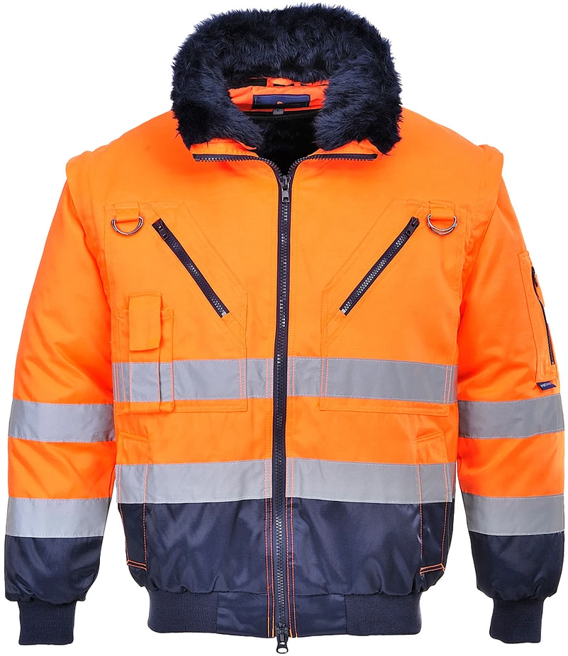 Pilot striukė trys viename PORTWEST PJ50, Dydis: XXXL, Pw spalvos: Oranžinis/Navy