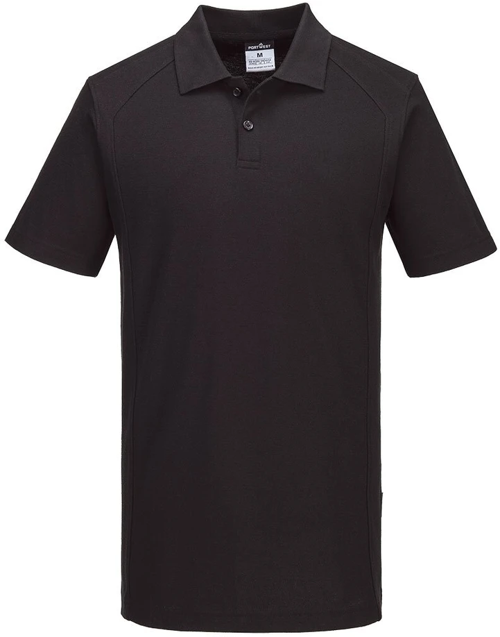 Polo marškinėliai PORTWEST CD812 trumpomis rankovėmis, Dydis: M, Pw spalvos: Juodas/Navy