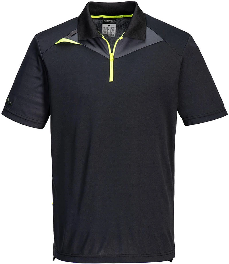 Polo marškinėliai Portwest DX410, Dydis: S, Pw spalvos: Juodas