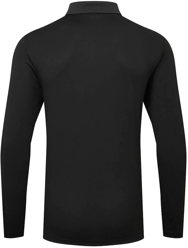 Polo marškinėliai PORTWEST DX414 ilgomis rankovėmis, Dydis: XXXL, Pw spalvos: Juodas