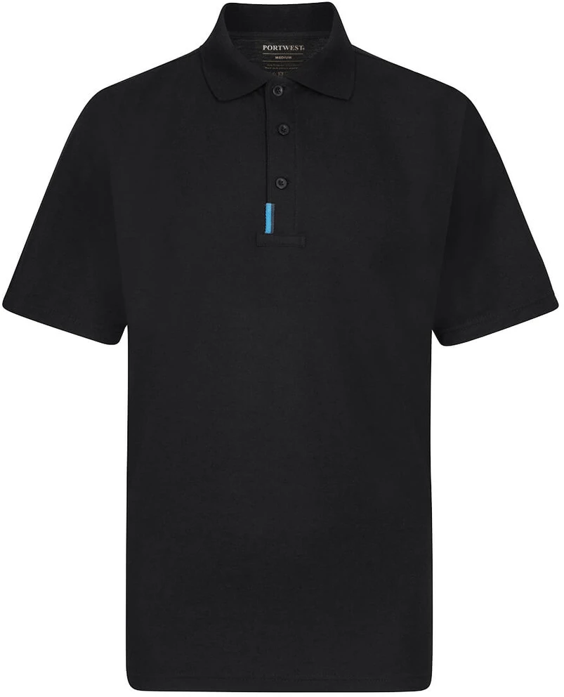 Polo marškinėliai Portwest T720, Dydis: 6XL, Pw spalvos: Juodas