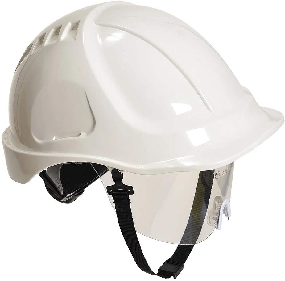 Šalmas su skydeliu Portwest PW54, Pw spalvos: Baltas