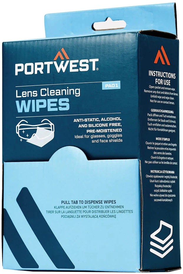 Servėtėlės PORTWEST PA01 linzių valymui, Pw spalvos: Baltas