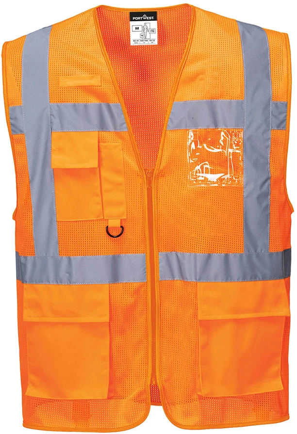 Signalinė PORTWEST ES376 darbo liemenė, Dydis: 5XL, Pw spalvos: Oranžinis