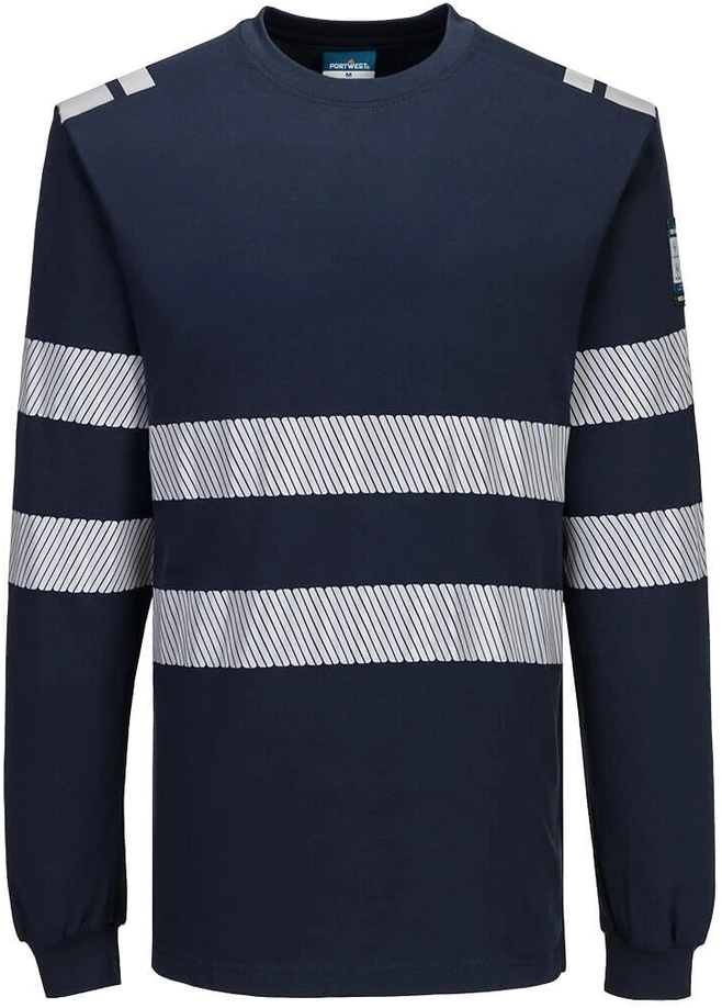 Sportiniai PORTWEST FR732 marškinėliai ilgomis rankovėmis, Dydis: XXXL, Pw spalvos: Navy