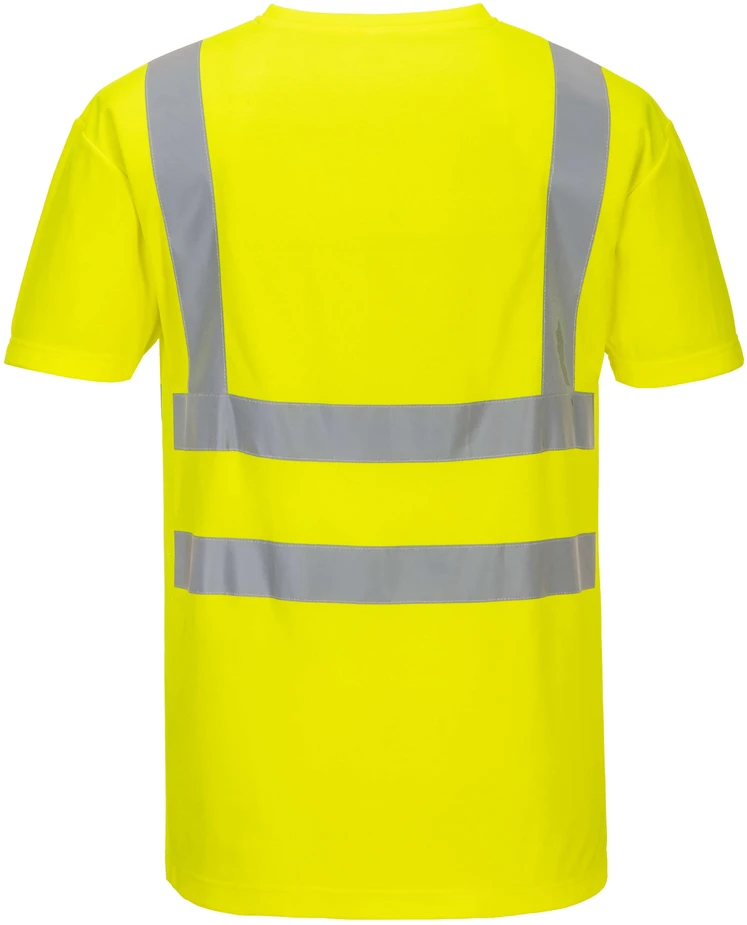 Sportiniai PORTWEST S179 V kaklo marškinėliai su tinkliniais įsiuvais, Dydis: 4XL, Pw spalvos: Oranžinis