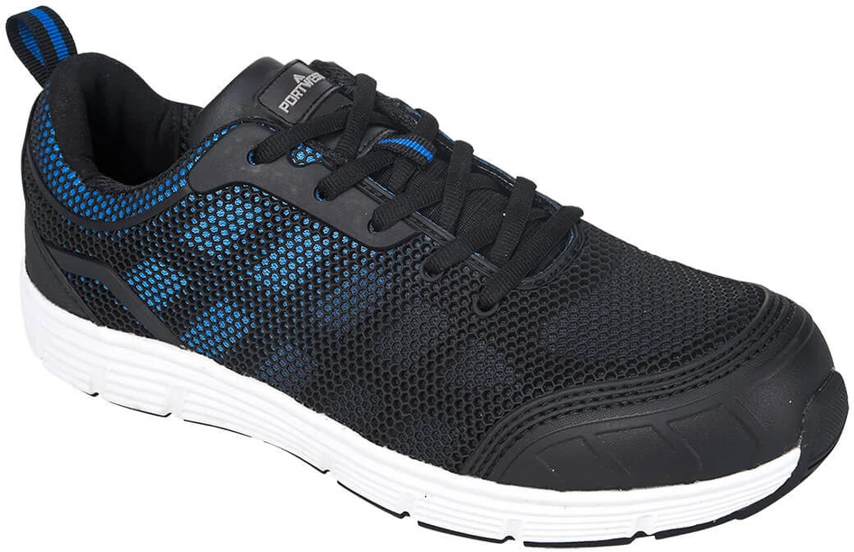 Sportinio stiliaus PORTWEST FT15 pusbačiai, Dydis: 41, Pw spalvos: Juodas/Mėlyna