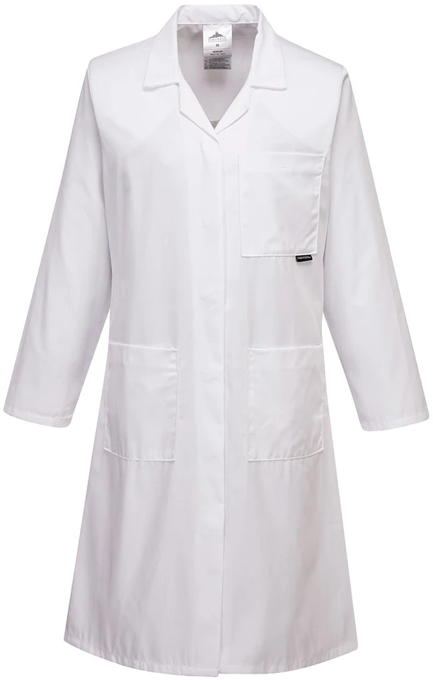 Standartiškas moteriškas chalatas PORTWEST LW63, Dydis: S, Pw spalvos: Baltas