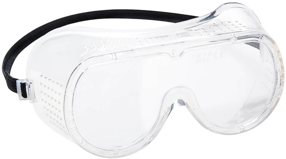 Tiesiogiai ventiliuojami apsauginiai PORTWEST PW20 akiniai, Pw spalvos: Clear