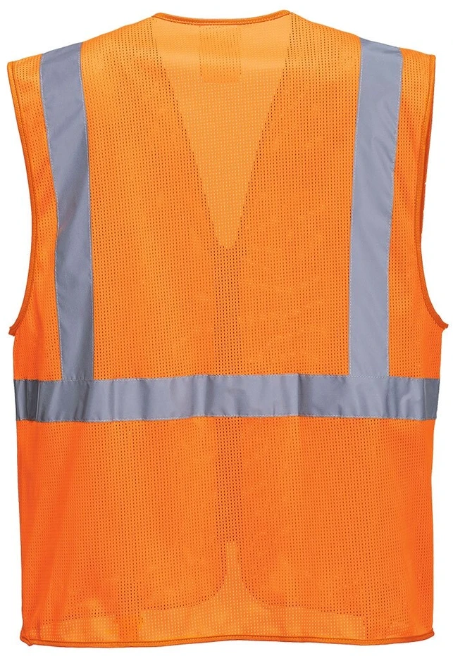 Tinklinės medžiagos PORTWEST C376 vadovo liemenė, Dydis: 4XL, Pw spalvos: Geltona