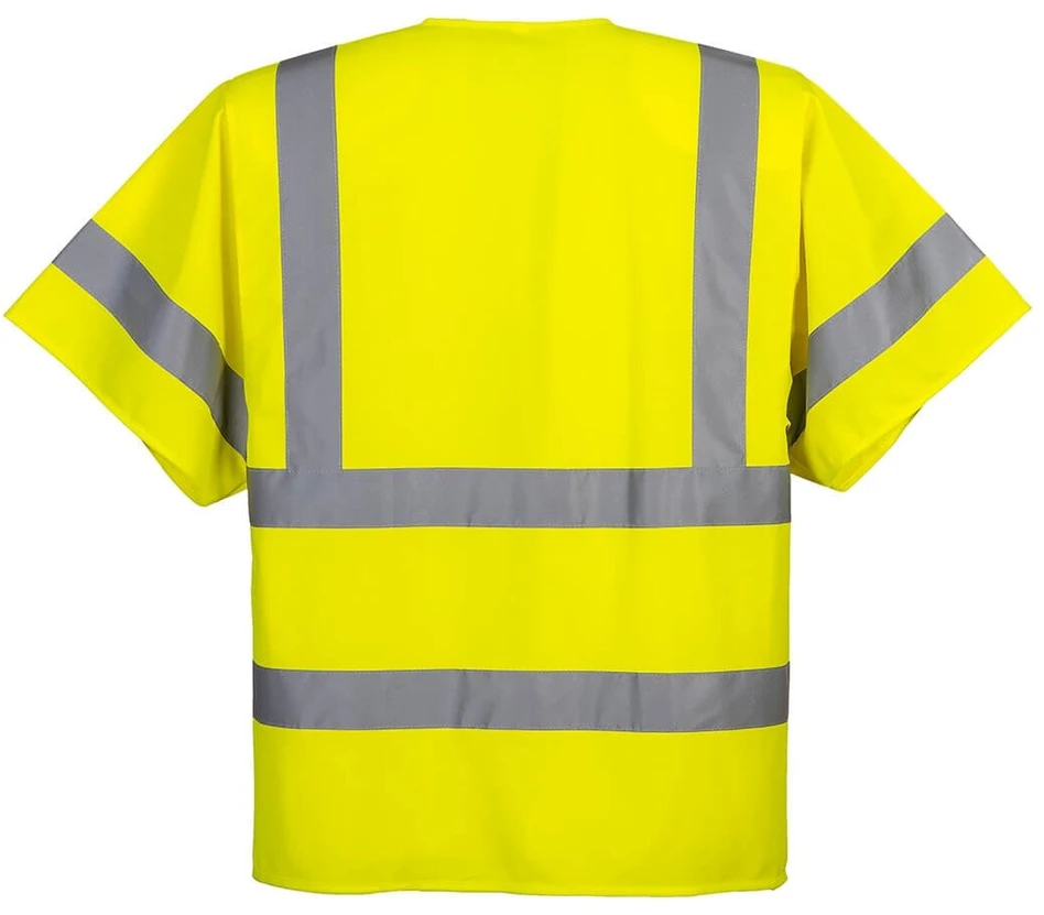 Užtrauktuku užsegama liemenė PORTWEST C372 su pusrankovėmis, Dydis: 5XL, Pw spalvos: Oranžinis