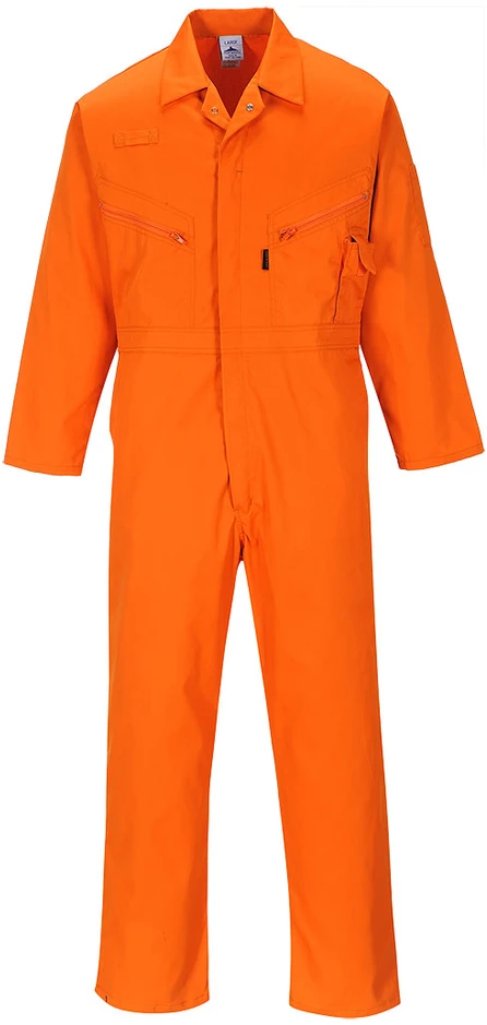 Užtrauktuku užsegamas kombinezonas PORTWEST C813, Dydis: S, Pw spalvos: Oranžinis