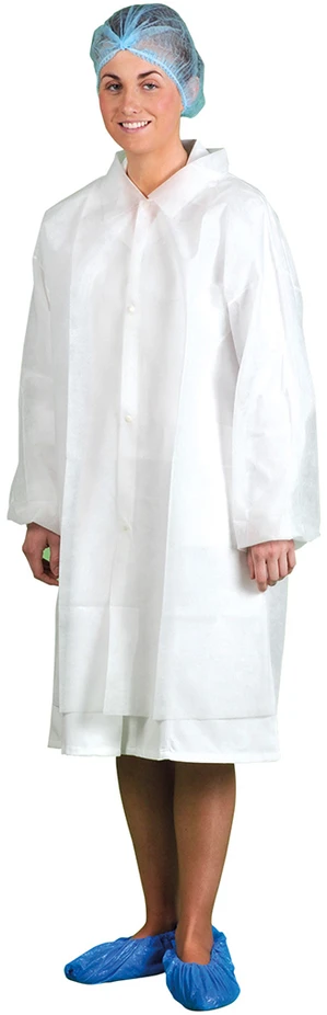 Vienkartinis chalatas Portwest D118, Dydis: XL, Pw spalvos: Baltas