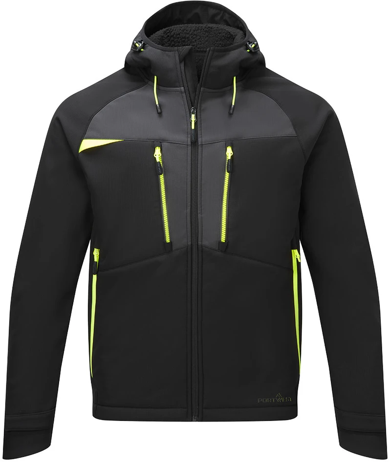 Žieminė PORTWEST DX431 Softshell striukė, Dydis: XXL, Pw spalvos: Juodas