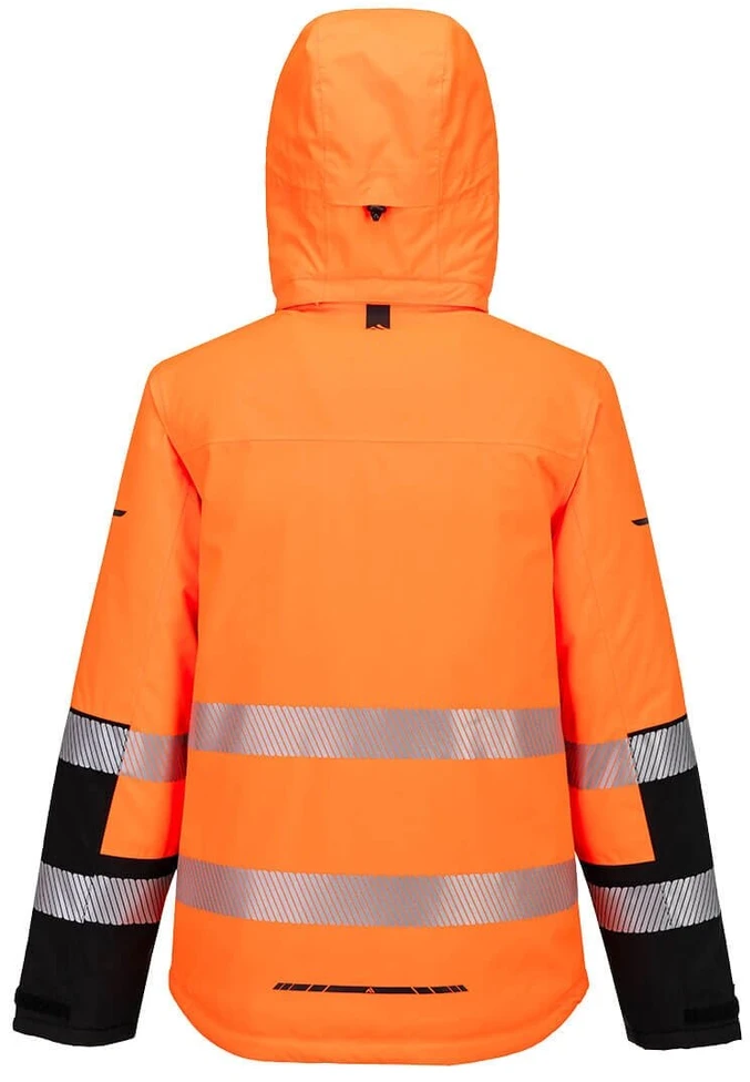 Žieminė PORTWEST EV467 gero matomumo striukė, Dydis: XXL, Pw spalvos: Geltona/Juodas