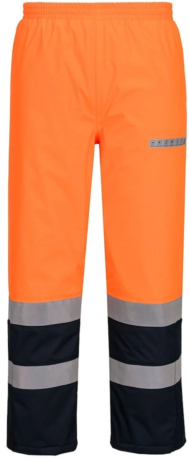 Žieminės gero matomumo PORTWEST FR434 kelnės, Dydis: L, Pw spalvos: Oranžinis/Navy