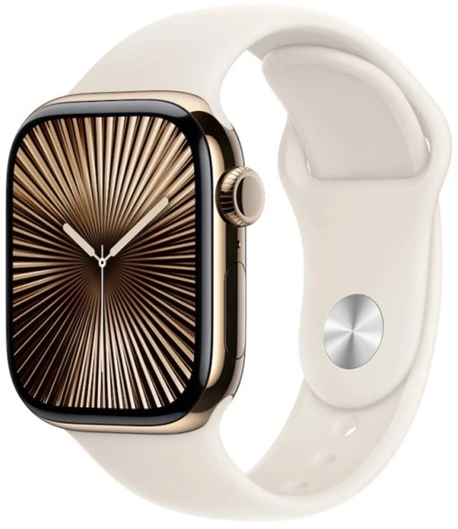 Apple Watch 46mm Starlight Sport Band - M/L - MXM73ZM/A