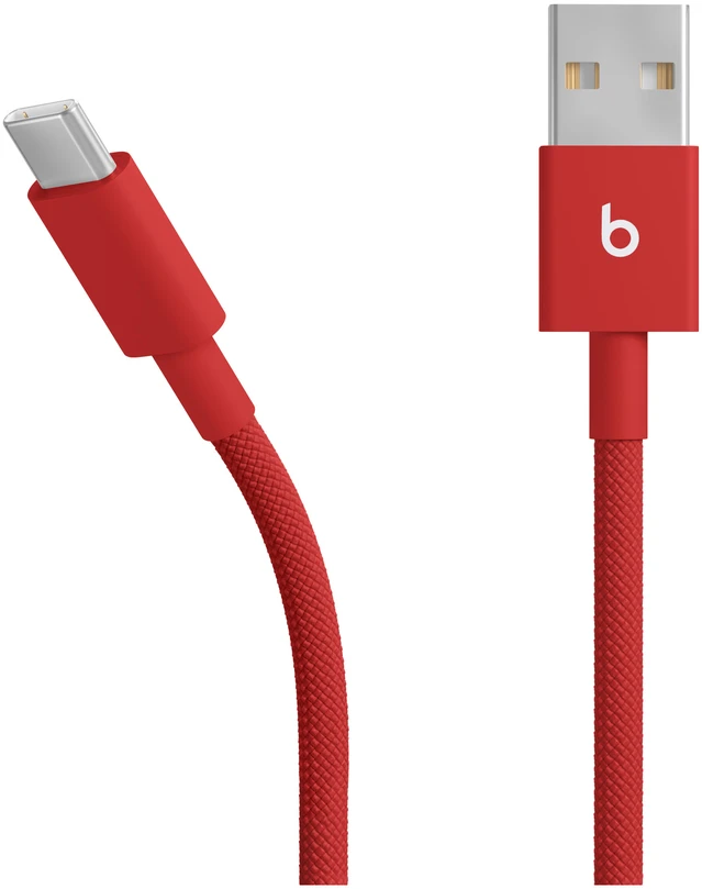 Beats USB-A to USB-C Woven Cable (1.5 m) - Rapid Red - MFEJ4ZM/A