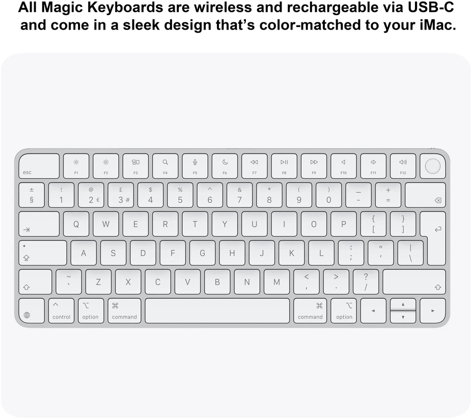 Apple iMac 24” 4.5K Retina M4 10‑core CPU 10‑core GPU/16GB/512GB/Silver/INT - MWUV3ZE/A