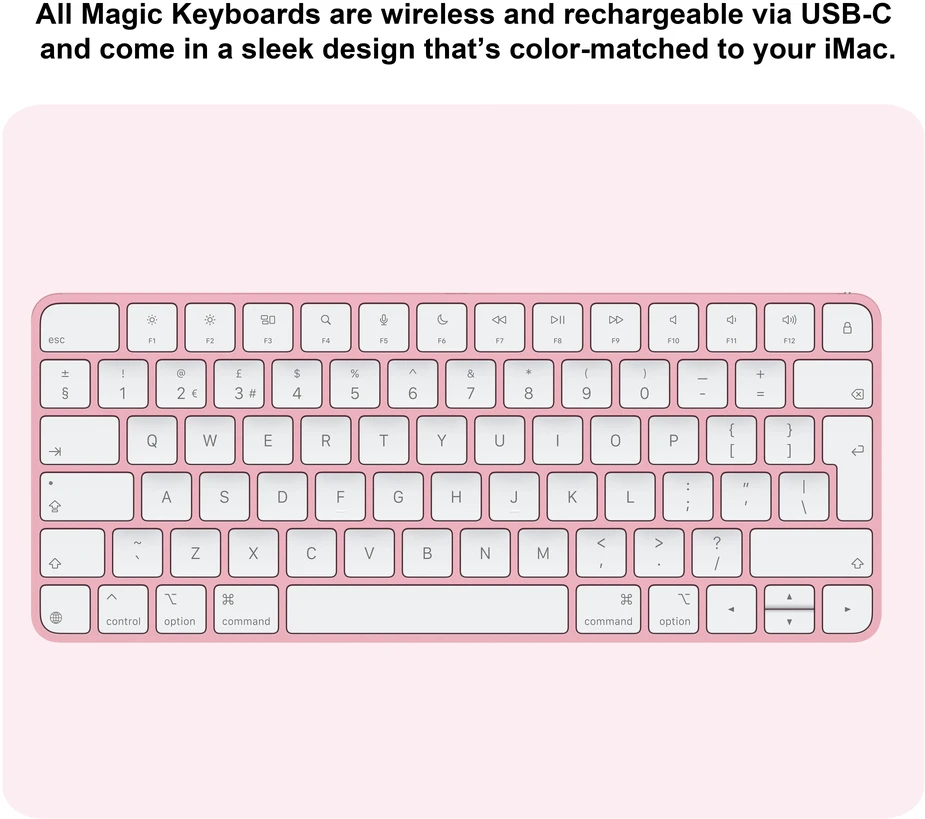 Apple iMac 24” 4.5K Retina M4 8‑core CPU 8‑core GPU/16GB/256GB/Pink/INT - MWUG3ZE/A