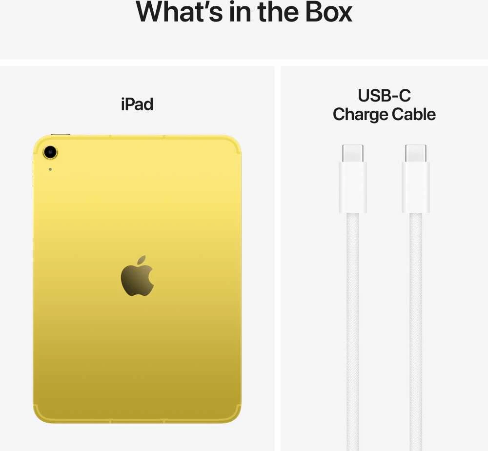 Apple iPad 11" A16 Wi-Fi + Cellular 512GB - Yellow - MD7R4HC/A