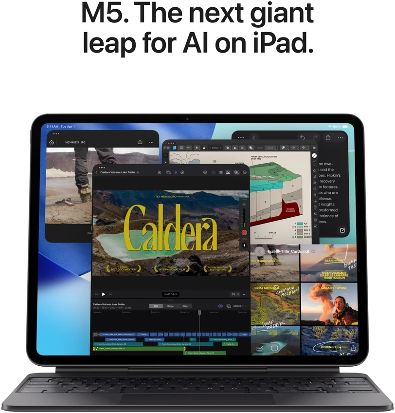 Apple iPad Pro 13" M5 Wi-Fi + Cellular 256GB with standard glass - Space Black - ME7W4HC/A