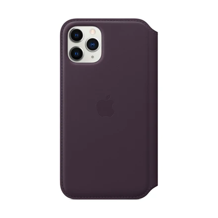 Apple iPhone 11 Pro odinis atverčiamas dėklas - Baklažano spalvos