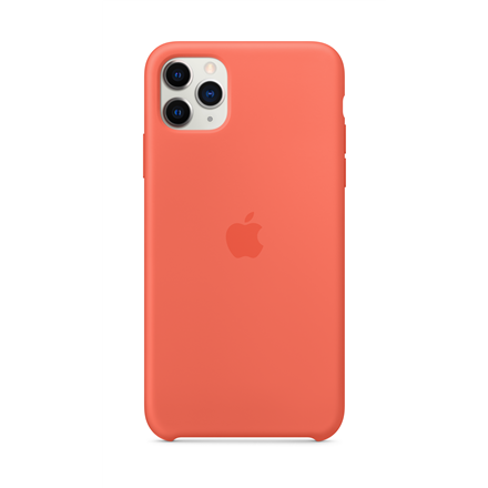 Apple iPhone 11 Pro Max Silikoninis dėklas - Clementine (Oranžinis)