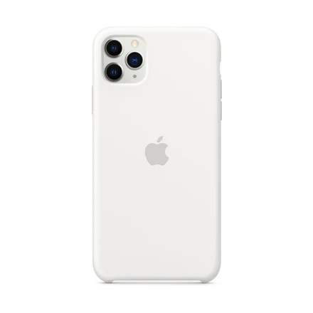 Apple iPhone 11 Pro Max Silikoninis dėklas - Baltas