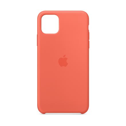 Apple iPhone 11 Pro Max Silikoninis dėklas - Clementine (Oranžinis)