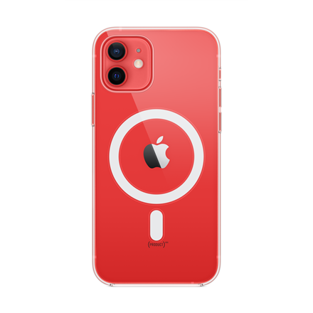 Dėklas skirtas Apple iPhone 12, 12 Pro su MagSafe, skaidrus