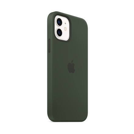 Apple iPhone 12, 12 Pro Silikoninis dėklas su MagSafe, Žalias (Cyprus Green)