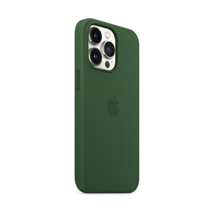 Apple iPhone 13 Pro Silikoninis dėklas su MagSafe, Žalias (Clover)