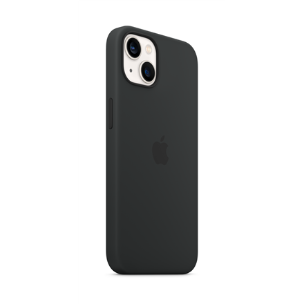 Apple iPhone 13 Silikoninis dėklas su MagSafe, Juodas (Midnight)