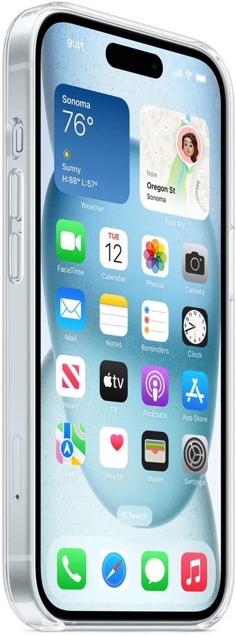 Apple iPhone 15 Clear Case with MagSafe - MXRK3ZM/A