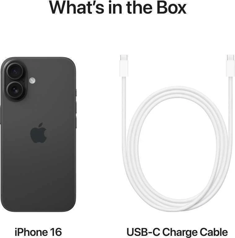 Apple iPhone 16 128GB Black - MYE73HX/A