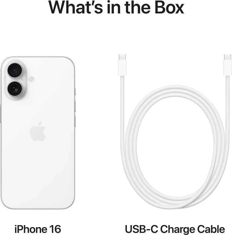 Apple iPhone 16 128GB White - MYE93HX/A