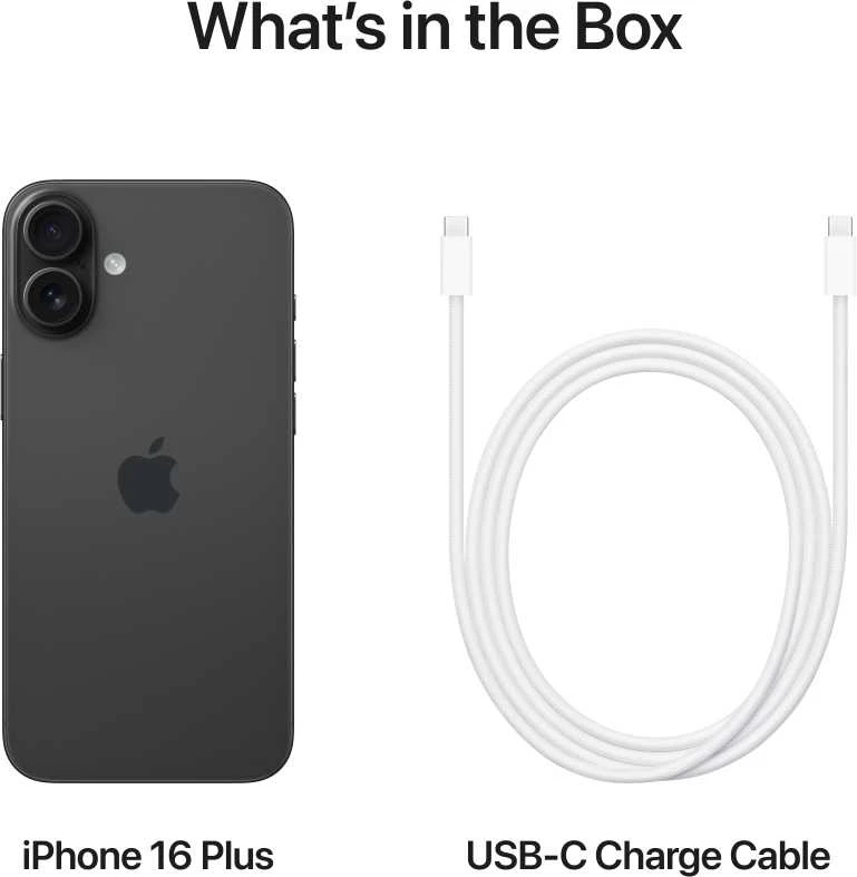 Apple iPhone 16 Plus 128GB Black - MXVU3HX/A