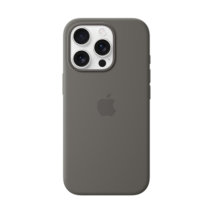 Apple iPhone 16 Pro Silikoninis dėklas with MagSafe - Stone Gray