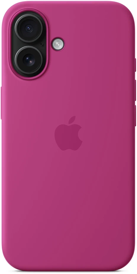 Apple iPhone 16 Silicone Case with MagSafe - Fuchsia - MYY53ZM/A