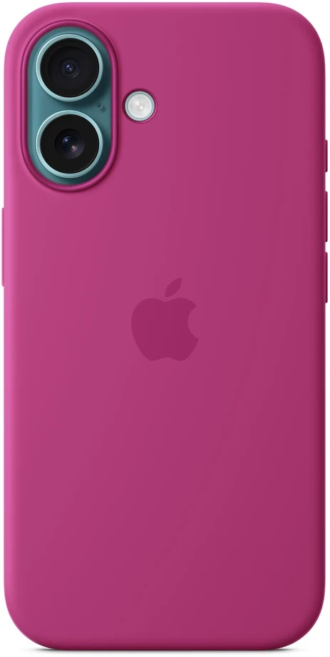Apple iPhone 16 Silicone Case with MagSafe - Fuchsia - MYY53ZM/A