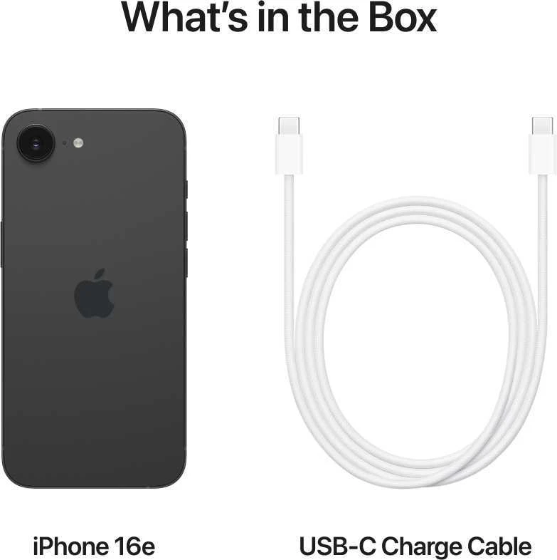 Apple iPhone 16e 128GB Black - MD1Q4HX/A
