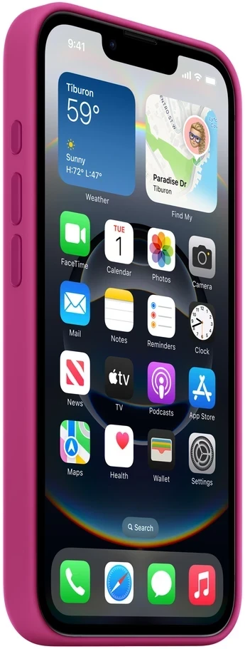 Apple iPhone 16e Silicone Case - Fuchsia - MD3W4ZM/A