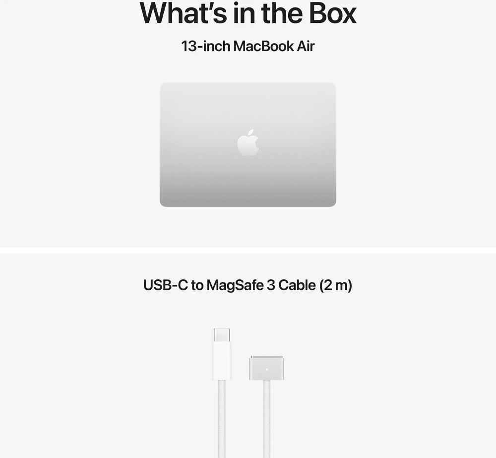 Apple MacBook Air 13" M5 10‑core CPU 10‑core GPU/24GB/1TB/Silver/RUS - Z1L20008P