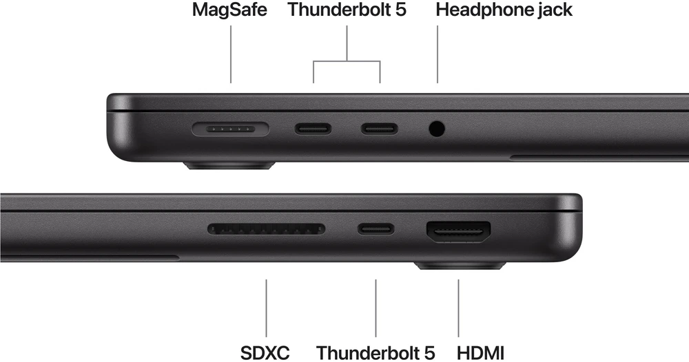 Apple MacBook Pro 14" M5 Max 18‑core CPU 32‑core GPU/36GB/2TB/Space Black/INT - MGDU4ZE/A