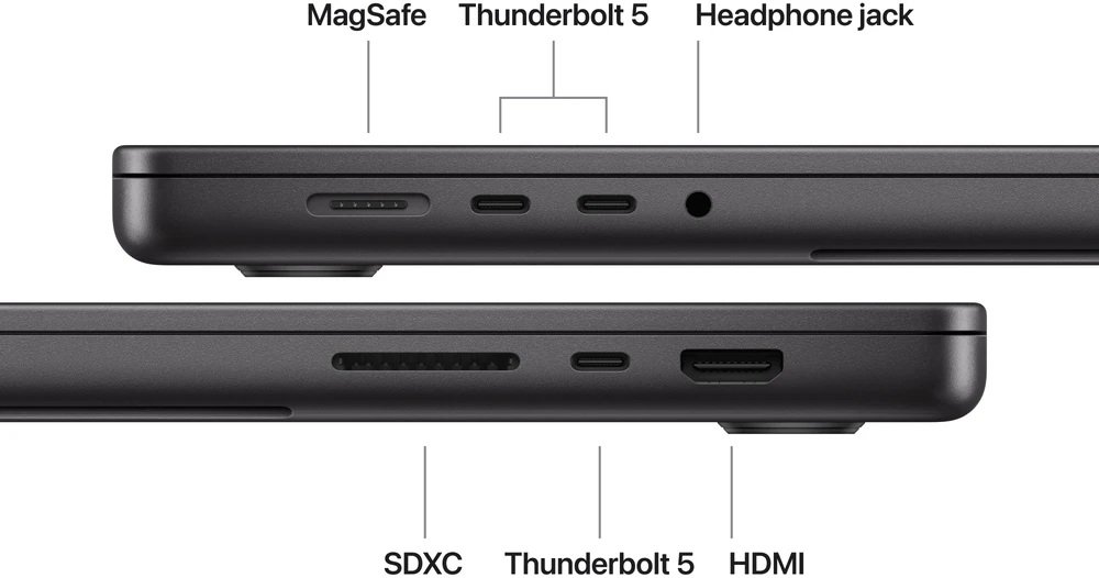 Apple MacBook Pro 16" M5 Max 18‑core CPU 32‑core GPU/36GB/2TB/Space Black/RUS - Z1N1000AM