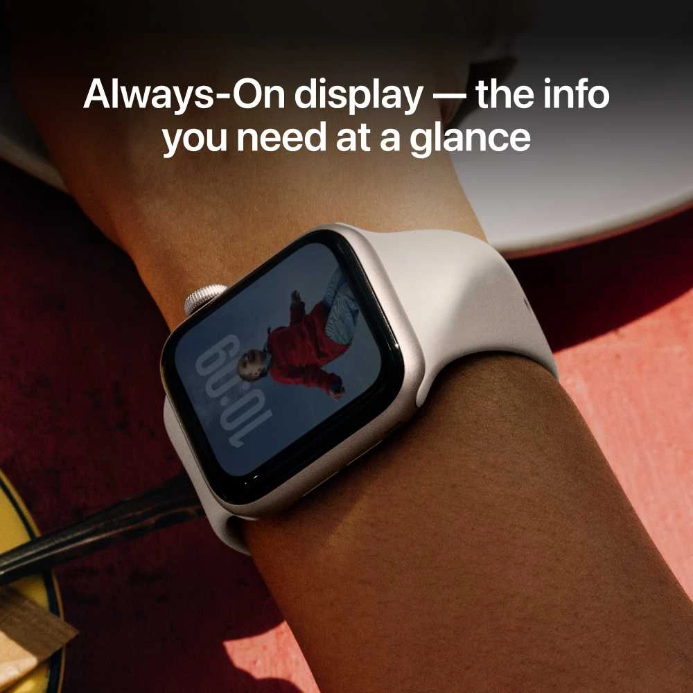 Apple Watch SE 3 GPS + Cellular 40mm Starlight Aluminium Case with Starlight Sport Band - S/M - MEP64ET/A