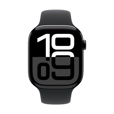 Išmanusis laikrodis Apple Watch Series 10 GPS 46mm Jet Juodas Aliuminio Case with Juodas Sport Band - S/M