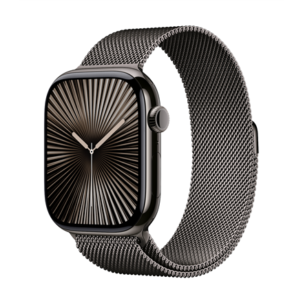 Išmanusis laikrodis Apple Watch Series 10 GPS + Cellular 46mm Slate Titanium Case with Slate Milanese Loop - M/L