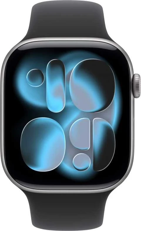 Apple Watch Series 11 GPS + Cellular 42mm Space Grey Aluminium Case with Black Sport Band - M/L - MF8C4ET/A
